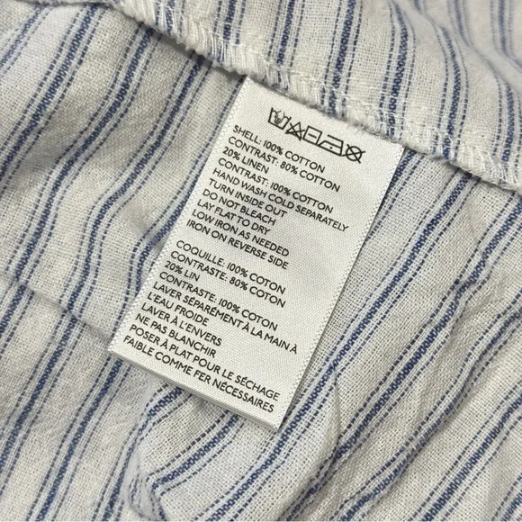 Urban Outfitters Blue Striped Laura Tiered Ruffle Midi Skirt, Size M, 100%Cotton - Picture 9 of 10